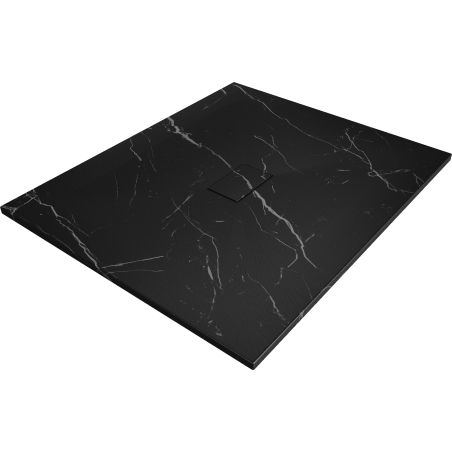 Mexen Hugo obdélníkový sprchový kout SMC 120 x 100 cm, černý kámen - 42751012