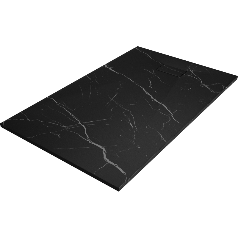 Mexen Hugo rektangulární sprchová vanička SMC 150 x 80 cm, černý kámen - 42758015