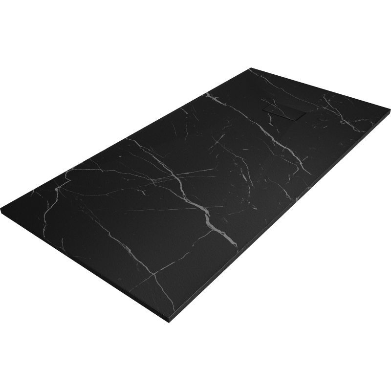 Mexen Hugo obdélníkový sprchový kout SMC 170 x 90 cm, černý kámen - 42759017