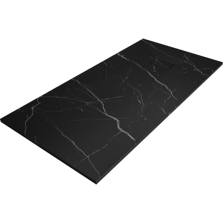 Mexen Hugo obdélníkový sprchový kout SMC 170 x 90 cm, černý kámen - 42759017