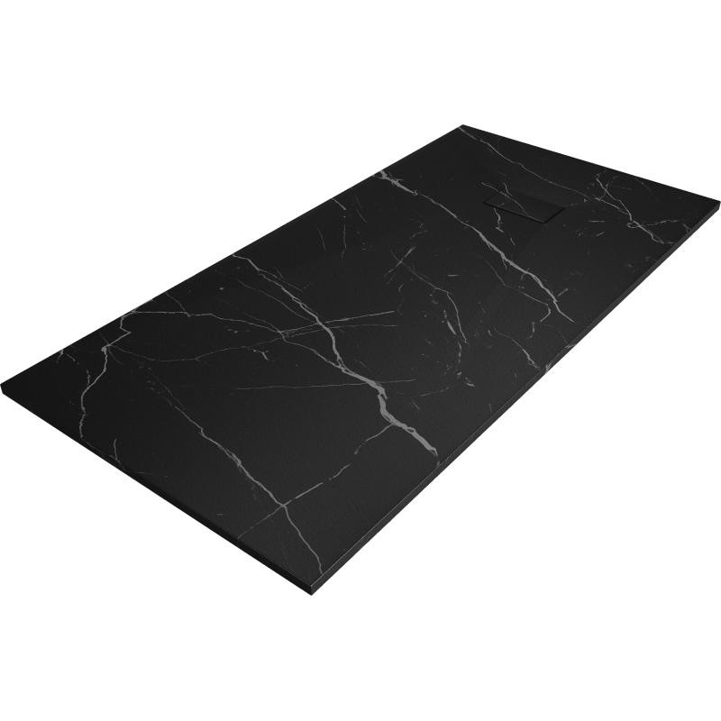 Mexen Hugo obdélníkový sprchový kout SMC 180 x 90 cm, černý kámen - 42759018