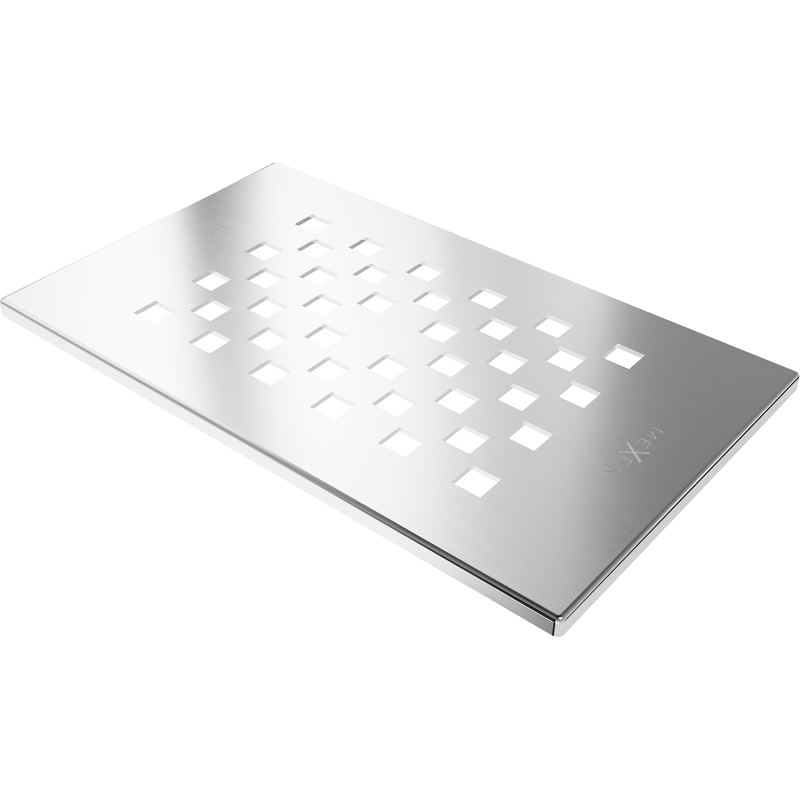 Mexen Hugo kryt do sprchové vaničky, inox - 42910001