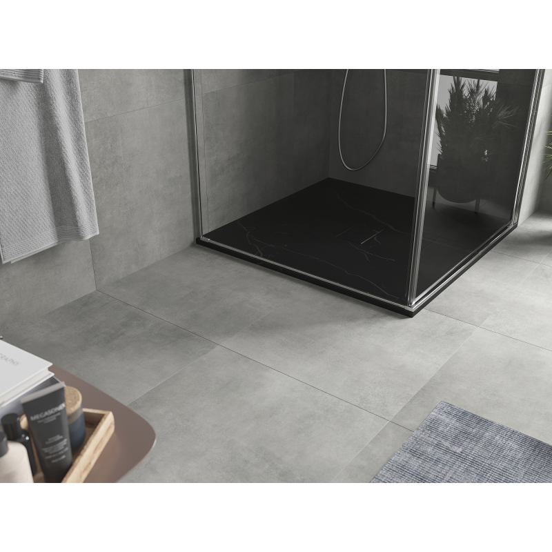 Mexen Hugo čtvercová sprchová vanička SMC 100 x 100 cm, černý kámen - 42751010