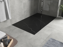 Mexen Hugo obdélníkový sprchový kout SMC 140 x 70 cm, černý kámen - 42757014