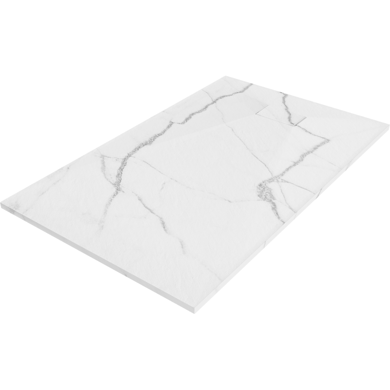 Mexen Hugo obdélníkový sprchový kout SMC 160 x 90 cm, bílý kámen - 42159016