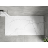 Mexen Hugo obdélníkový sprchový kout SMC 180 x 80 cm, bílý kámen - 42158018