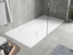 Mexen Hugo obdélníkový sprchový kout SMC 170 x 90 cm, bílý kámen - 42159017