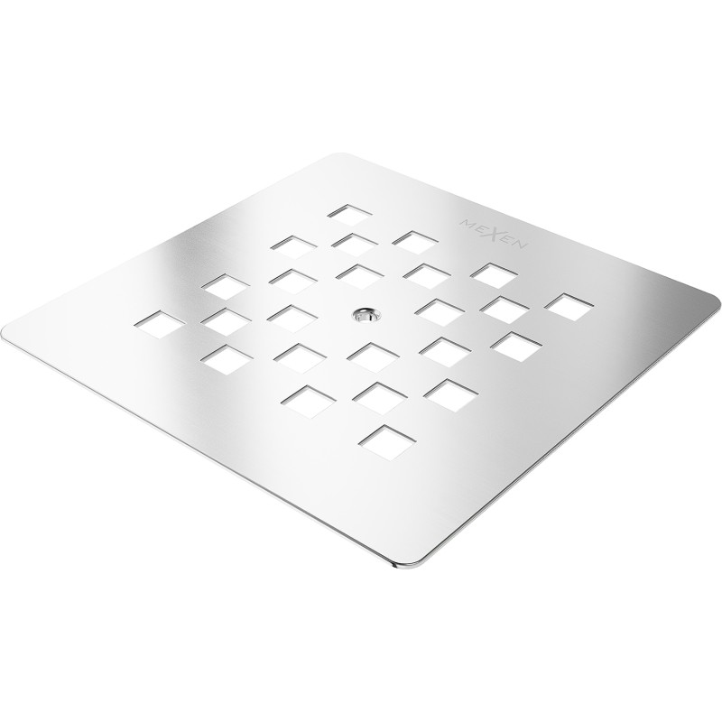 Mexen Stone+ kryt na sprchovou vaničku, inox - 44910001