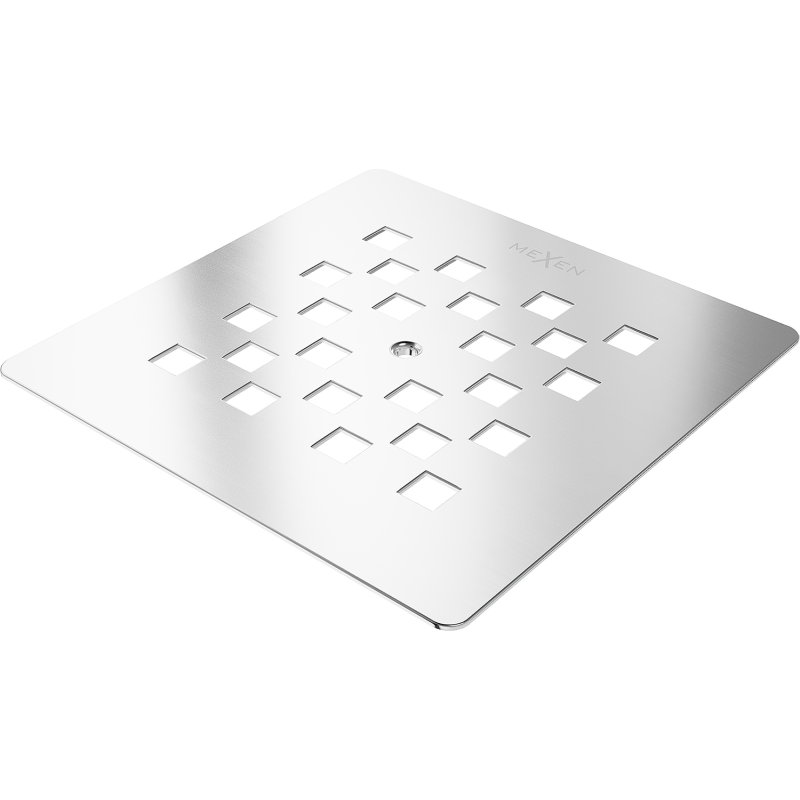 Mexen Stone+ kryt pro sprchovou vaničku, inox - 44910001