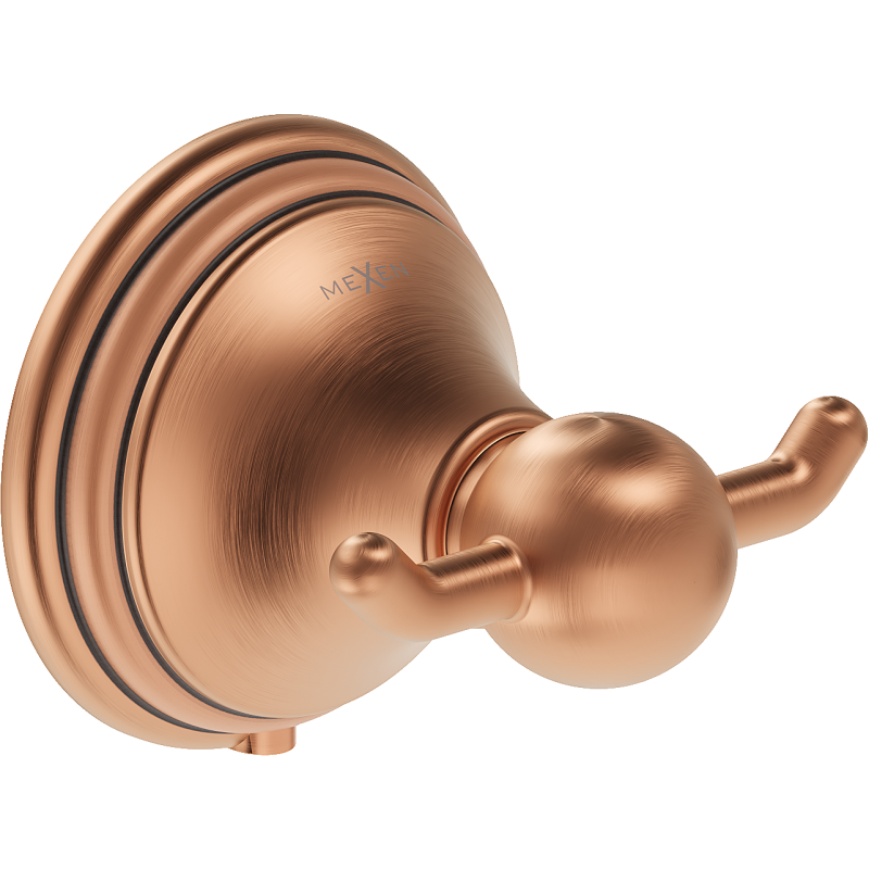 Mexen Lusso dvojitý háček na ručník, starožitná měď - 70A16812-45