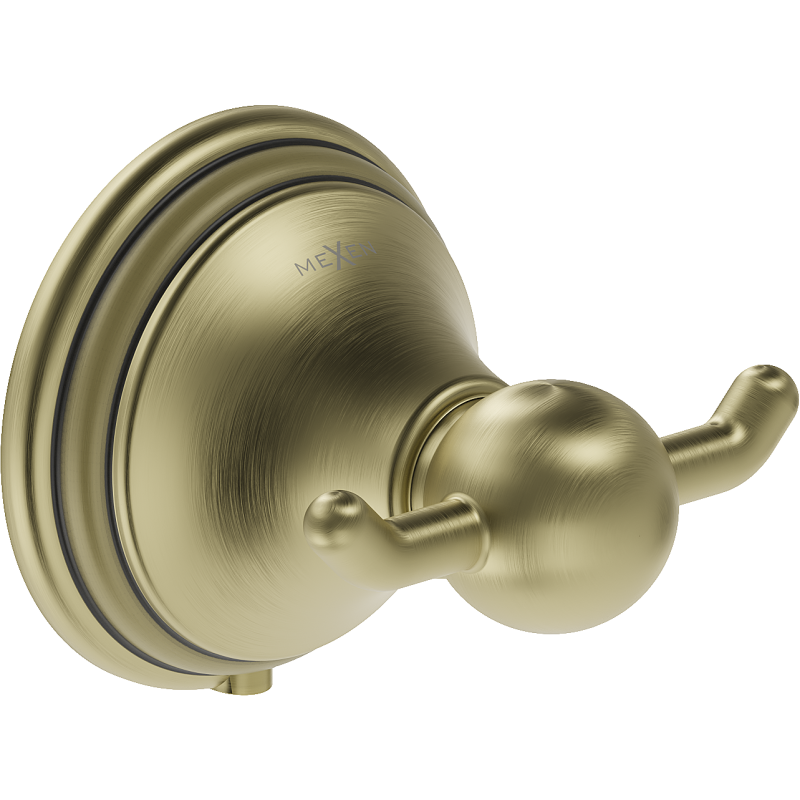 Mexen Lusso dvojitý háček na ručník, starožitný bronz - 70A16812-30