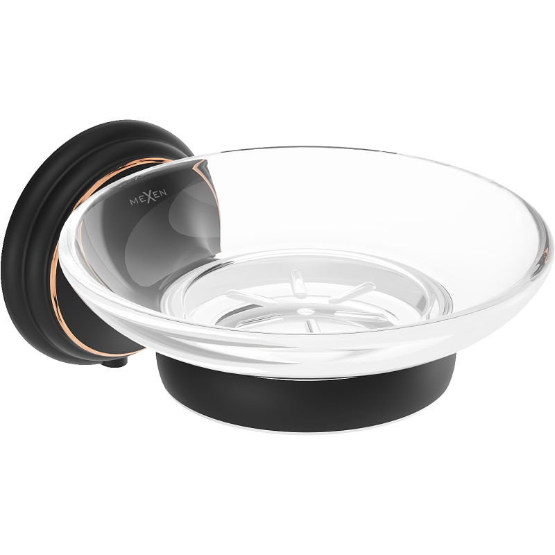 Mexen Lusso mýdlová miska, černá antická - 70A16855-79