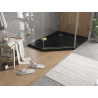 Mexen Flat brodzik pětiúhelníkový slim pravý 100 x 90 cm, černý, sifon zlatý - 41P709010R-G