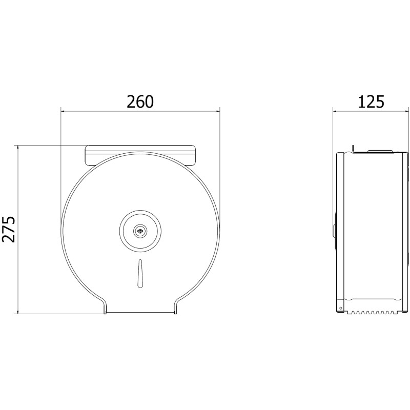Mexen Spira-U+ kontejner na toaletní papír s poličkou na telefon, inox - 70K541-01