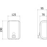 Mexen Purio-V dávkovač tekutého mýdla 1200 ml, inox - 70K620-01