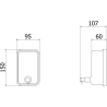 Mexen Purio-U dávkovač tekutého mýdla 500 ml, inox - 70K630-01