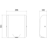 Mexen Ventaro-U Slim sušička rukou, 1000 W, černá mat - 70K031-70