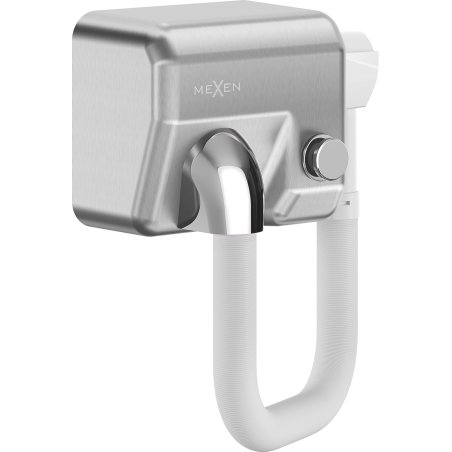 Mexen Aquis-P vysoušeč vlasů do bazénu s hadicí, 1000 W, inox - 70K210-01
