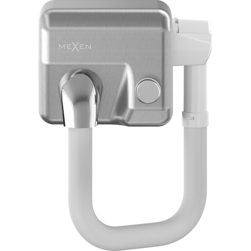 Mexen Aquis-P vysoušeč vlasů do bazénu s hadicí, 1000 W, inox - 70K210-01