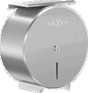 Mexen Spira-H+ držák na toaletní papír s policí na telefon, inox - 70K561-01