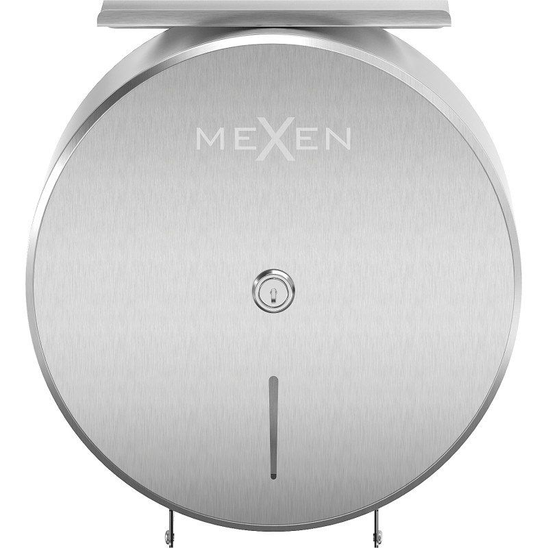 Mexen Spira-H+ držák na toaletní papír s policí na telefon, inox - 70K561-01
