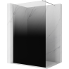 Mexen Kioto sprchová stěna Walk-in 140 x 200 cm, černé ombre 8 mm, chrom - 800-140-101-01-76
