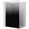 Mexen Kioto sprchová stěna Walk-in 110 x 200 cm, černé ombre 8 mm, bílá - 800-110-101-20-76