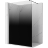 Mexen Kioto sprchová stěna Walk-in 100 x 200 cm, černé ombre 8 mm, černá - 800-100-101-70-76