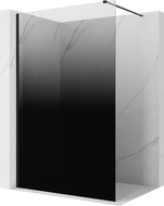 Mexen Kioto sprchová stěna Walk-in 110 x 200 cm, ombre černá 8 mm, černá - 800-110-101-70-76