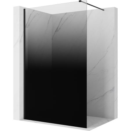 Mexen Kioto sprchová stěna Walk-in 120 x 200 cm, černá ombre 8 mm, černá - 800-120-101-70-76