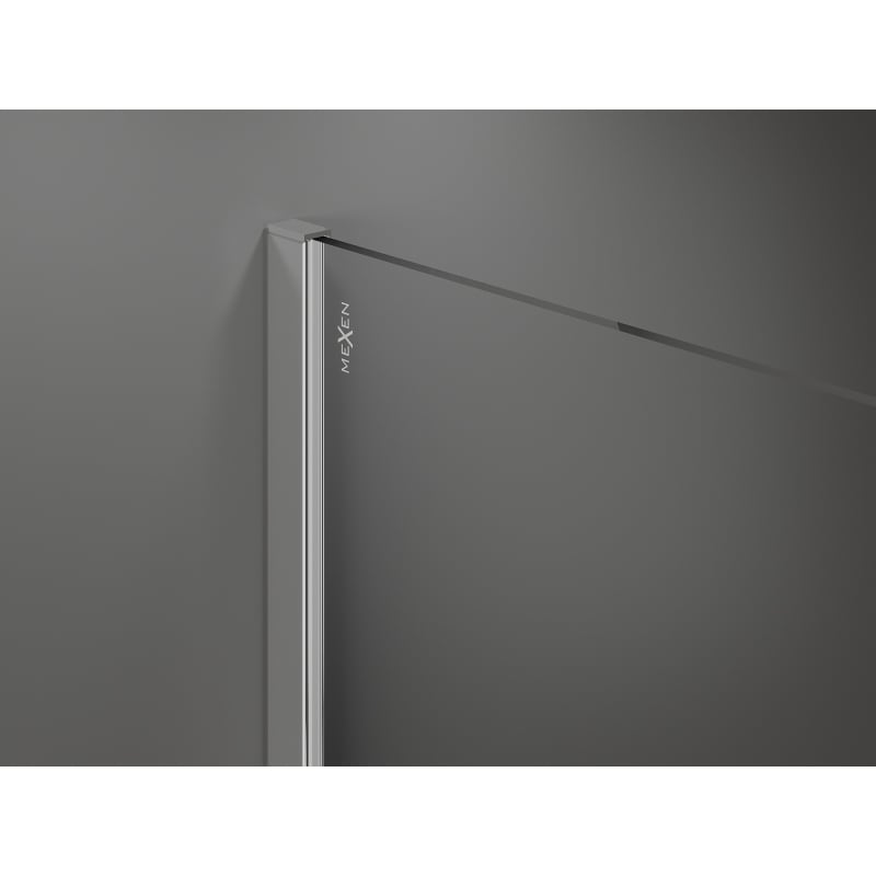 Mexen Kioto sprchová stěna Walk-in 70 x 200 cm, bílá ombre 8 mm, chrom - 800-070-101-01-86