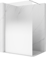 Mexen Kioto sprchová stěna Walk-in 70 x 200 cm, bílá ombre 8 mm, chrom - 800-070-101-01-86