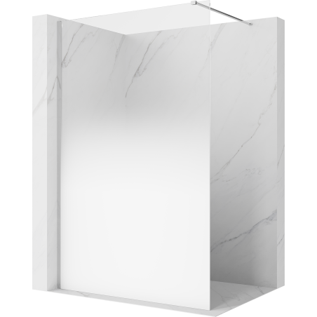 Mexen Kioto sprchová stěna Walk-in 110 x 200 cm, bílá ombre 8 mm, chrom - 800-110-101-01-86