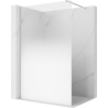Mexen Kioto sprchová stěna Walk-in 140 x 200 cm, ombre bílá 8 mm, chrom - 800-140-101-01-86