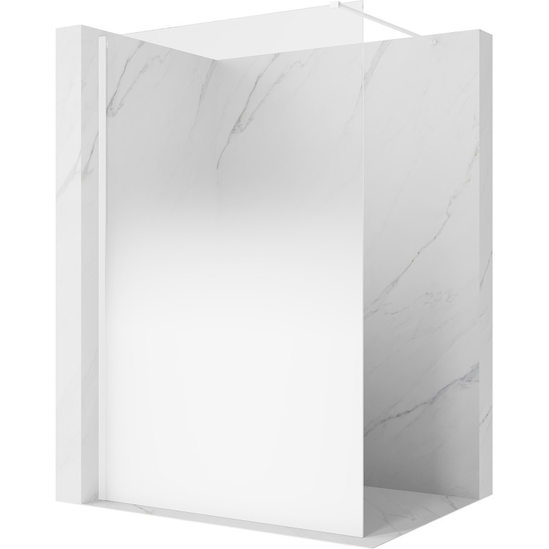 Mexen Kioto sprchová stěna Walk-in 70 x 200 cm, bílé ombre 8 mm, bílá - 800-070-101-20-86