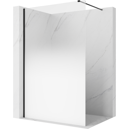 Mexen Kioto sprchová stěna Walk-in 70 x 200 cm, bílá ombre 8 mm, černá - 800-070-101-70-86