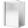 Mexen Kioto sprchová stěna Walk-in 120 x 200 cm, bílý ombre 8 mm, černá - 800-120-101-70-86