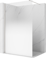 Mexen Kioto sprchová stěna Walk-in 120 x 200 cm, bílý ombré 8 mm, kartáčovaný nikl - 800-120-101-97-86
