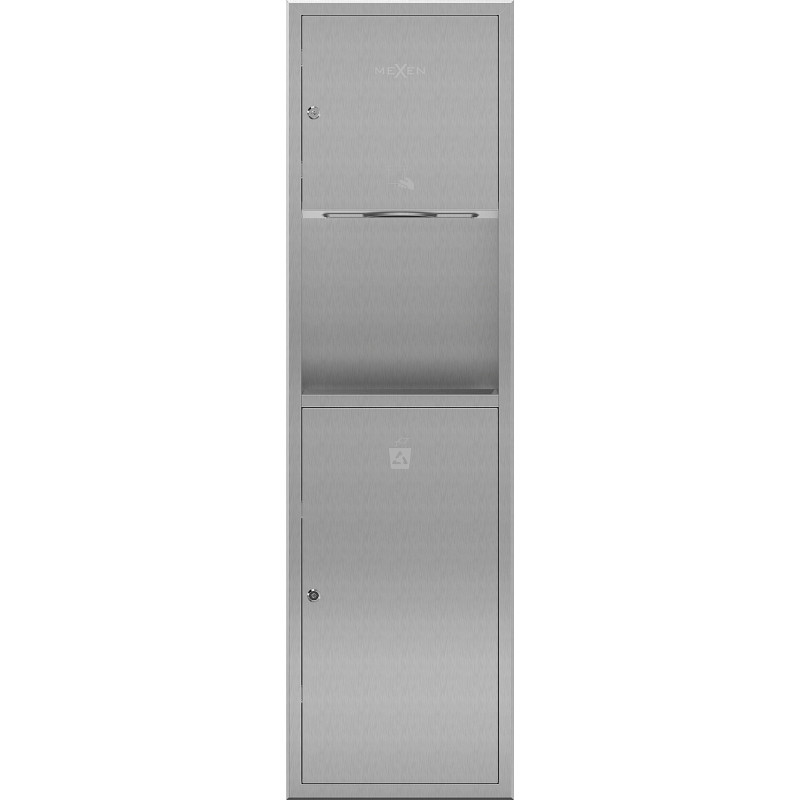 Mexen Linox vestavný zásobník na papírové ručníky s košem, inox - 70K003-01 - 70K002-01