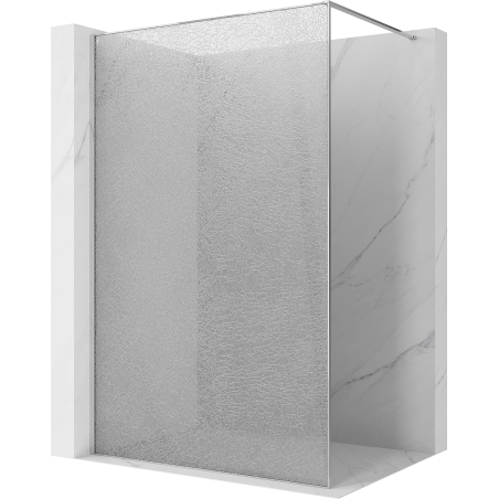 Mexen Kioto sprchová stěna Walk-in 100 x 200 cm, crackle transparent 12 mm, chrom - 800-100-101-01-04-X