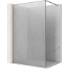 Mexen Kioto sprchová stěna Walk-in 80 x 200 cm, crackle transparent 12 mm, kartáčovaná měď - 800-080-101-65-04-X