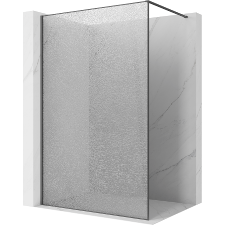 Mexen Kioto Sprchová stěna Walk-in 150 x 200 cm, crackle transparentní 12 mm, gun gray kartáčovaný - 800-150-101-66-04-X