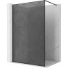 Mexen Kioto sprchová stěna Walk-in 120 x 200 cm, crackle grafit 12 mm, černá - 800-120-101-70-44-X