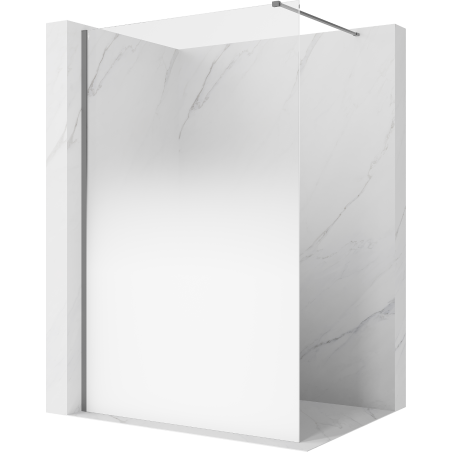 Mexen Kioto sprchová stěna Walk-in 150 x 200 cm, ombre bílá 8 mm, gun metal - 800-150-101-95-86