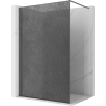 Mexen Kioto sprchová stěna Walk-in 70 x 200 cm, crackle grafit 12 mm, gun metal - 800-070-101-95-44-X