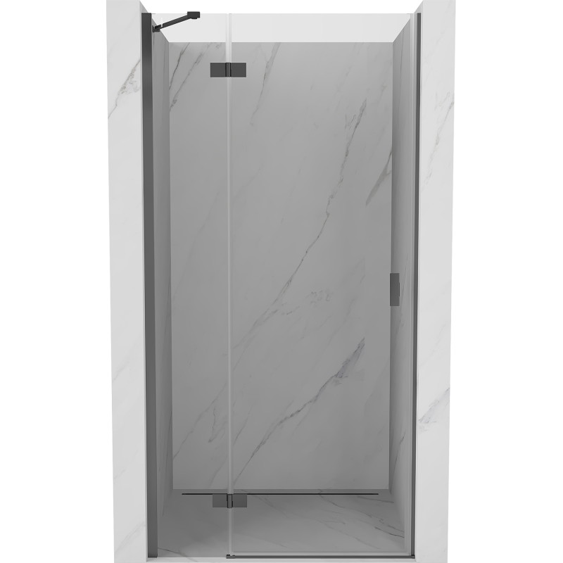 Mexen Mist-H sprchové dveře otočné levé 70 cm, transparentní, gun metal - 8A5-070-000-95-00-L