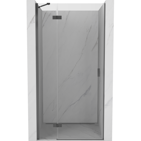 Mexen Mist-H sprchové dveře otočné levé 70 cm, transparentní, gun metal - 8A5-070-000-95-00-L