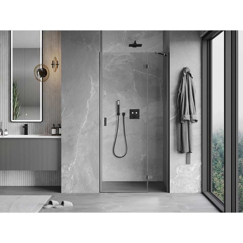 Mexen Mist-H sprchové dveře otevírací pravé 110 cm, transparentní, gun metal - 8A5-110-000-95-00-P