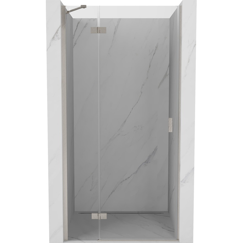 Mexen Mist-H levé sprchové dveře, 75 cm, transparentní, kartáčovaný nikl - 8A5-075-000-97-00-L