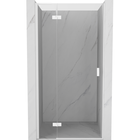 Mexen Mist-H L sprchové dveře výklopné levé 85 cm, transparentní, bílé - 8A5L-085-000-20-00-L